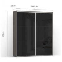 DRESSING LEX 201-218-45 D GRI/CZP